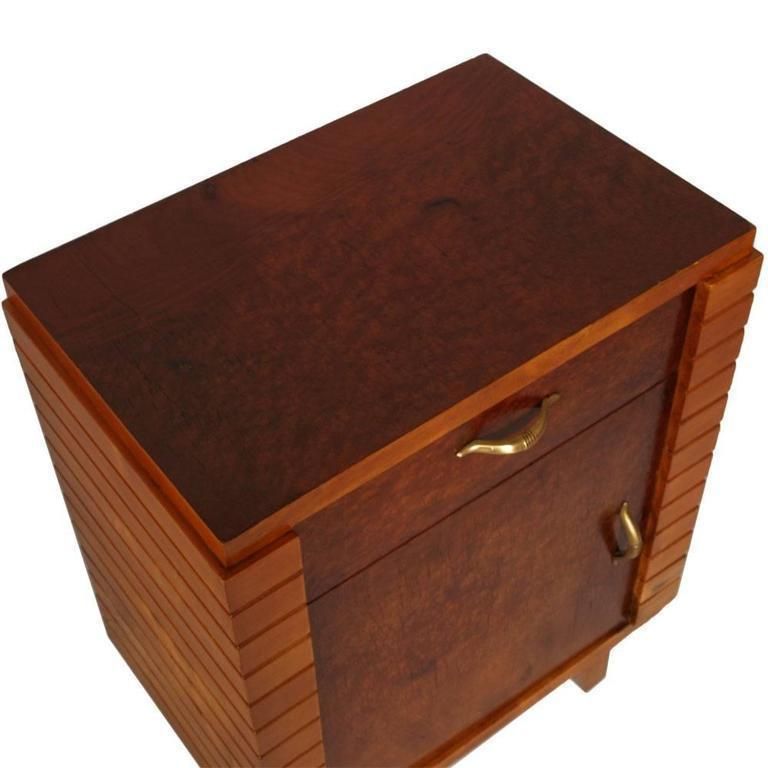 Mid Century Modern Art Deco Nightstand Gio Ponti Atributable, By La Permanente Mobili Cantù, In Walnut photo furniture