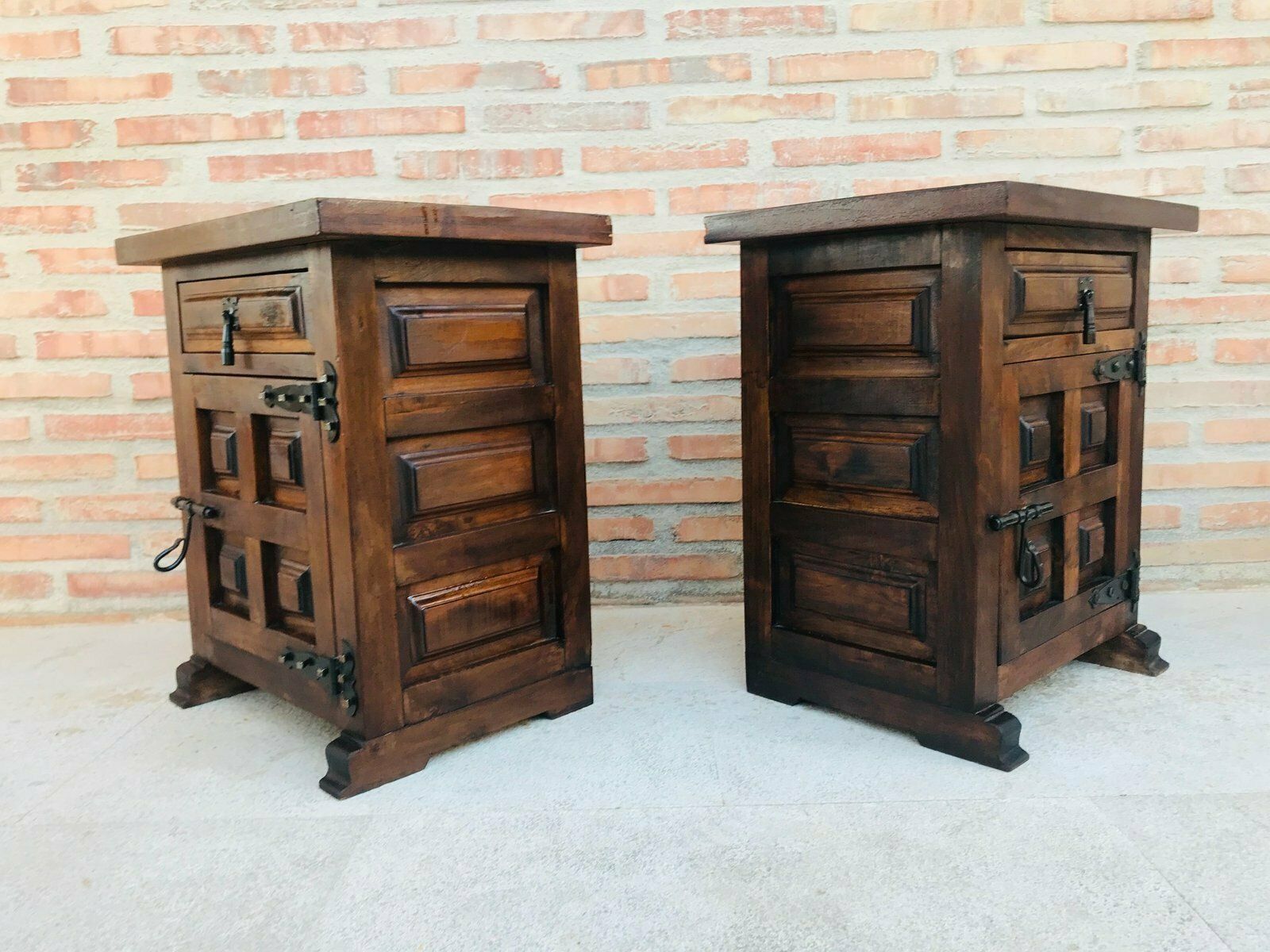 Antique Spanish Nightstands, Set Of 2 photo 1775.0