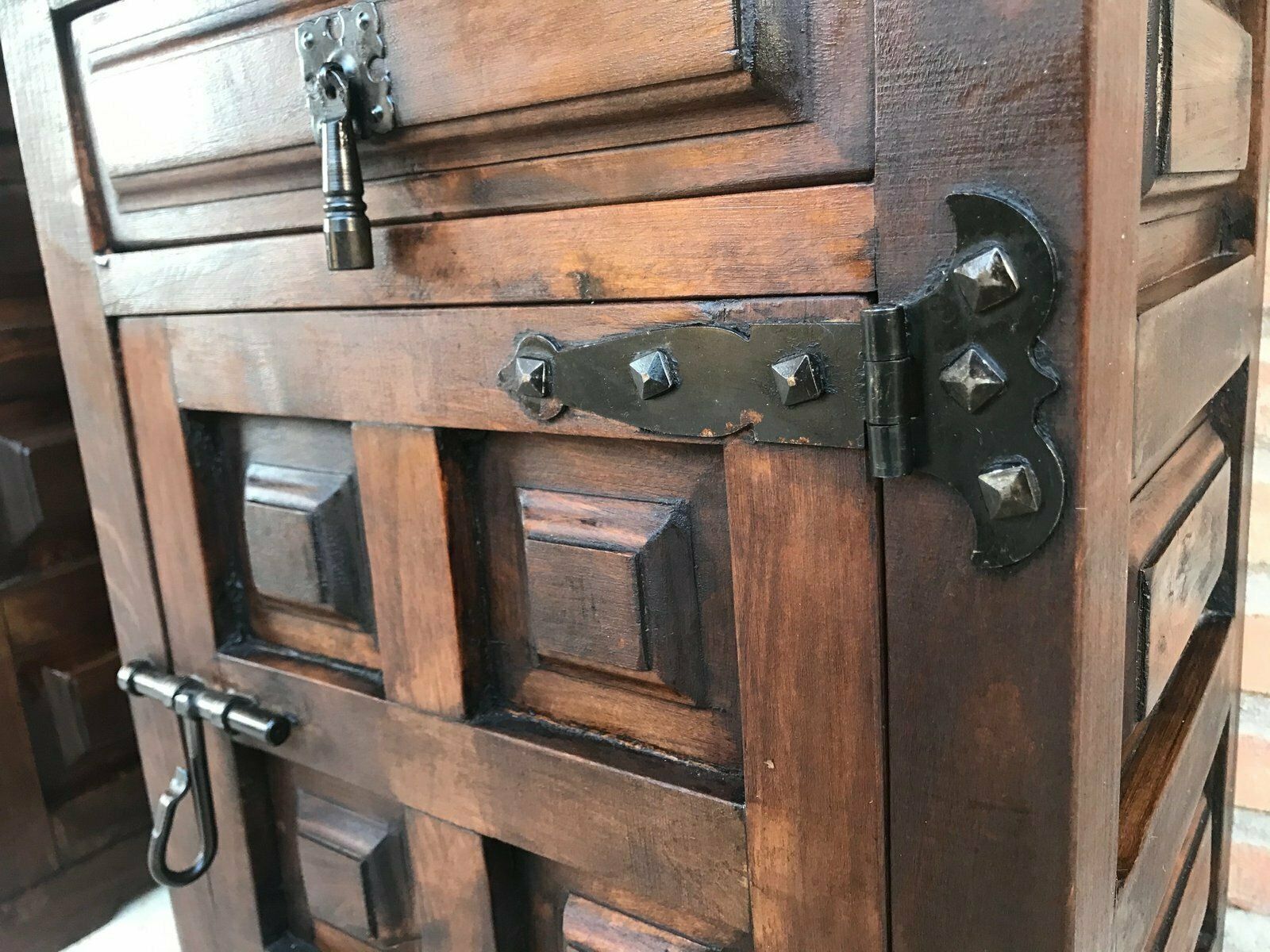 Furniture Antique Spanish Nightstands, Set Of 2 photo