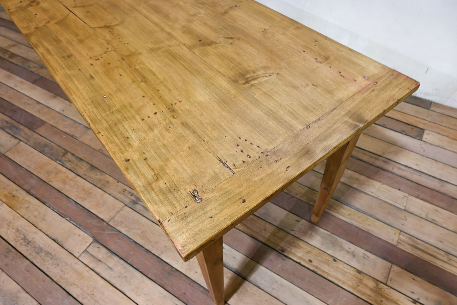 A Large 19th Century French Fruitwood Farmhouse Table photo Furniture