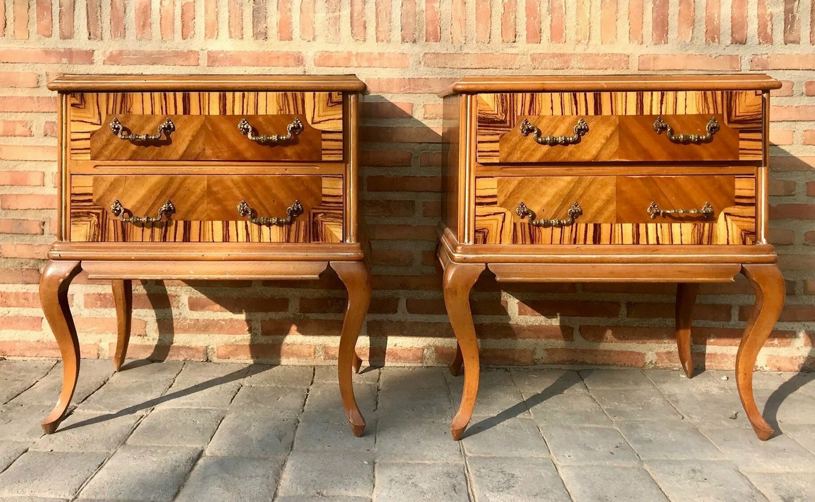 photo furniture Mid Century French Nightstands, Set Of 2