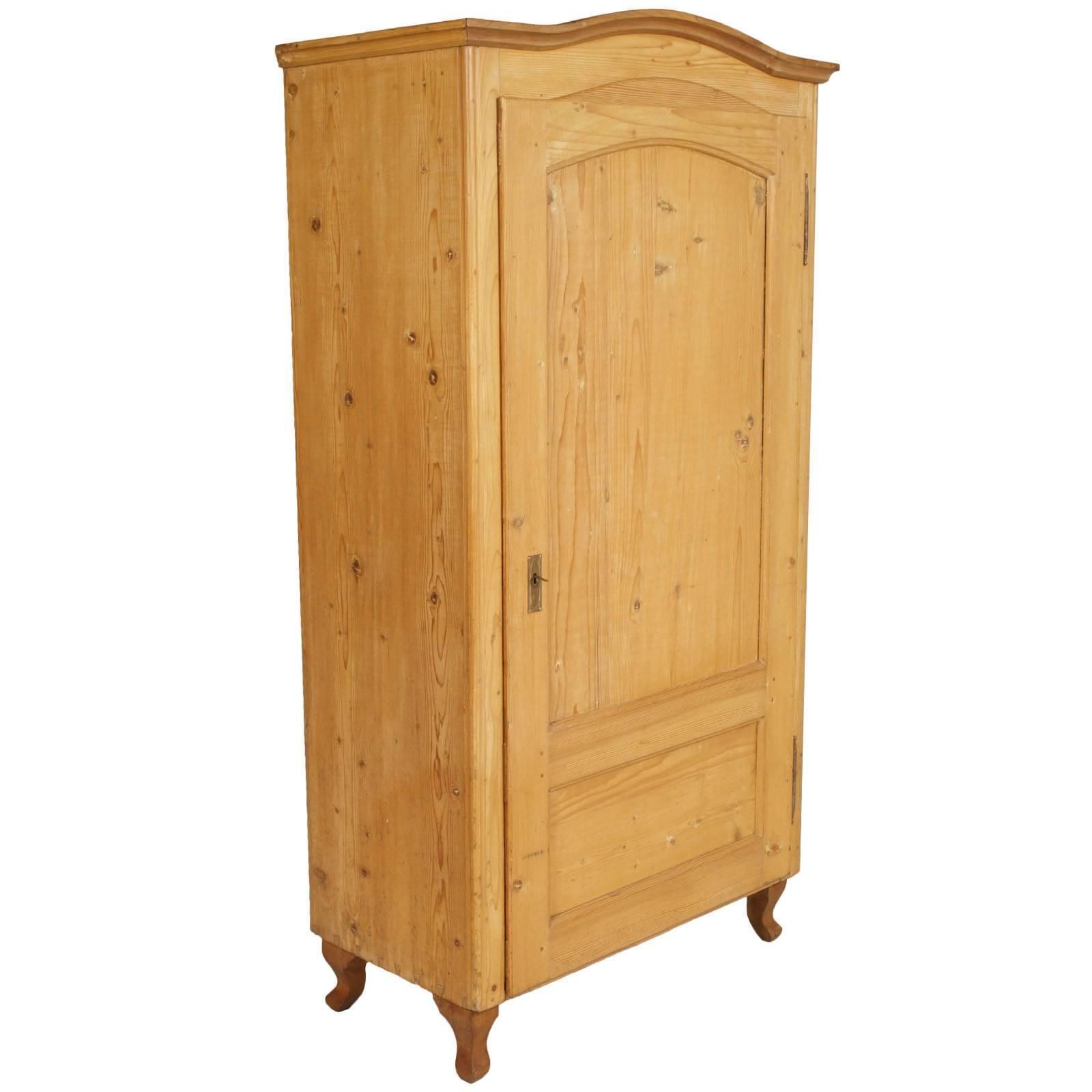 19th Century Wardrobe Armoire Cupboard, Solid Wood