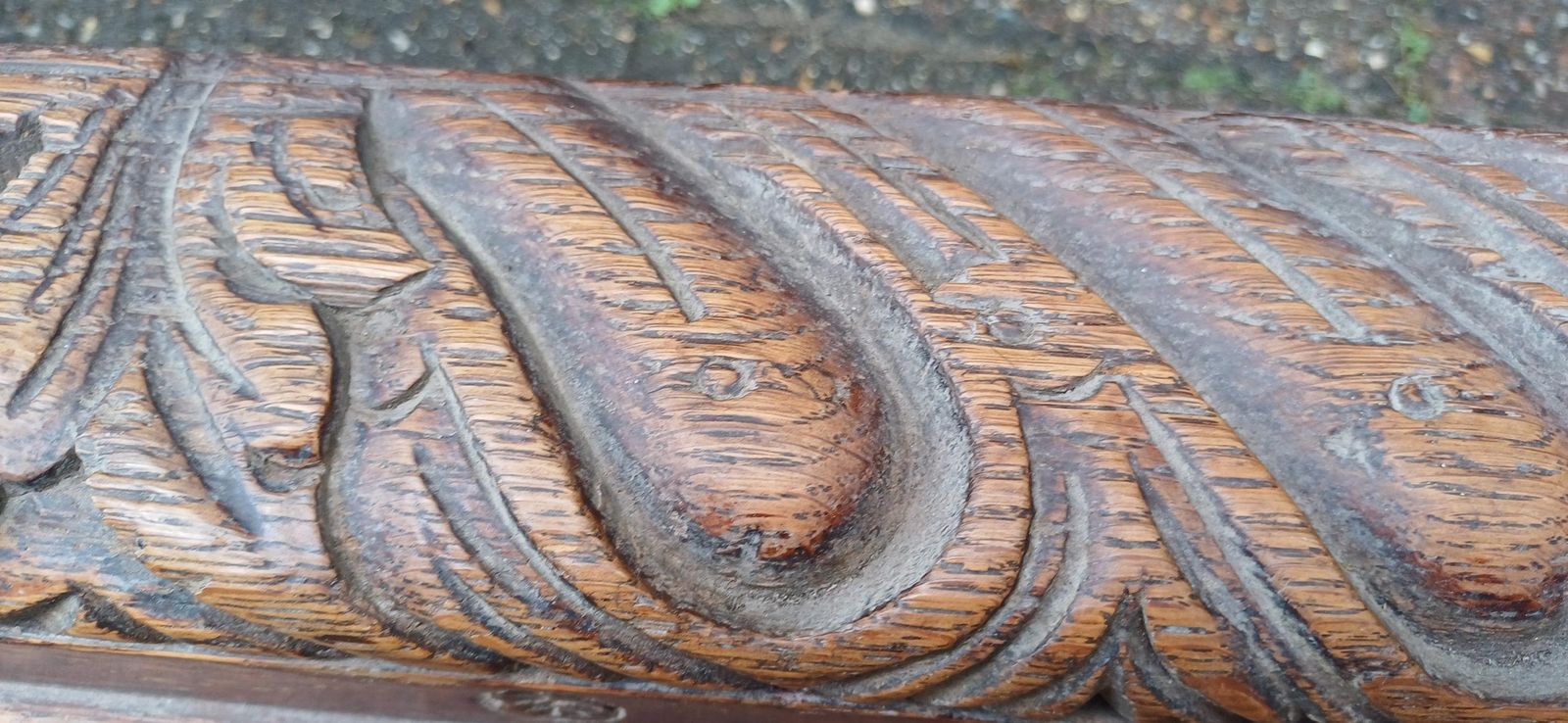 photo furniture Glorious Victorian Carved Oak Fender Fireplace Hearth.