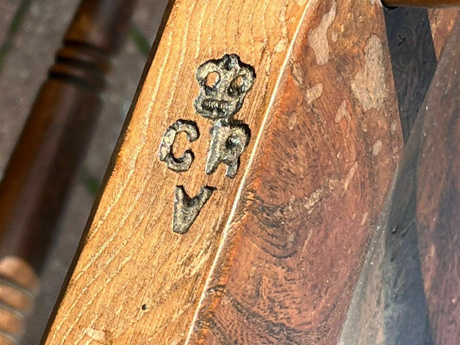 King George V Estate Chair. Full Stamps, Probably From A Government Building photo furniture