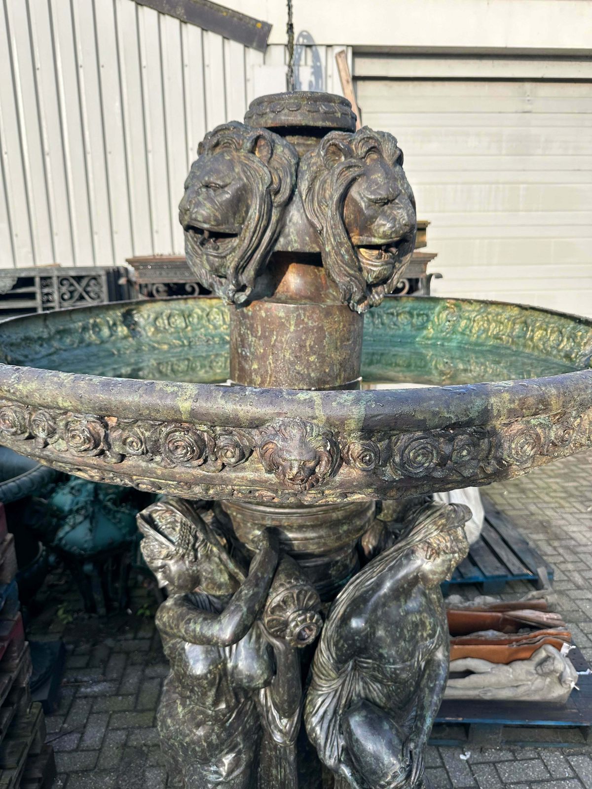 7.5ft Tall, Beautiful Bronze Fountain From Bordeaux photo for sale