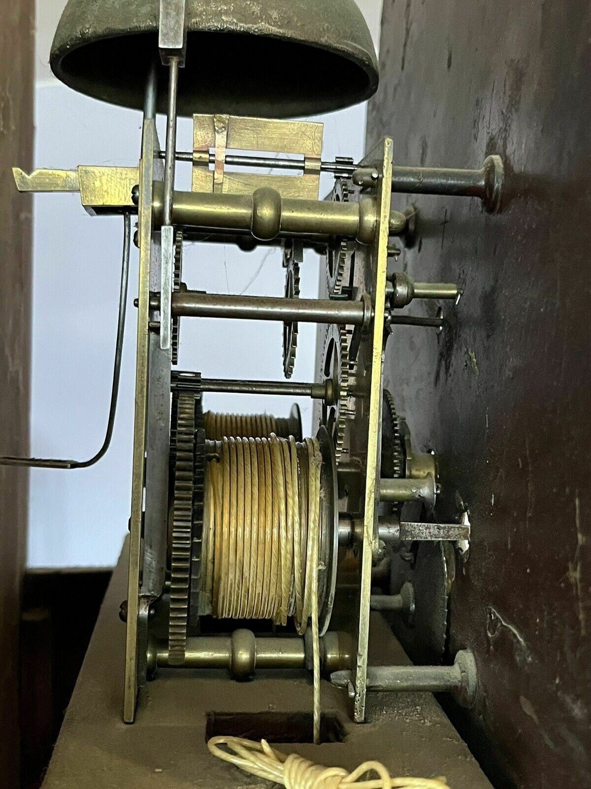 photo vinterior 8 Day Longcase / Grandfather Clock. W.Pybus Of Caistor , Lincolnshire