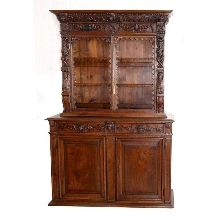 16th Century Italy Ligurian Carved Oak And Chestnut Credenza Bambocci Sideboard photo furniture
