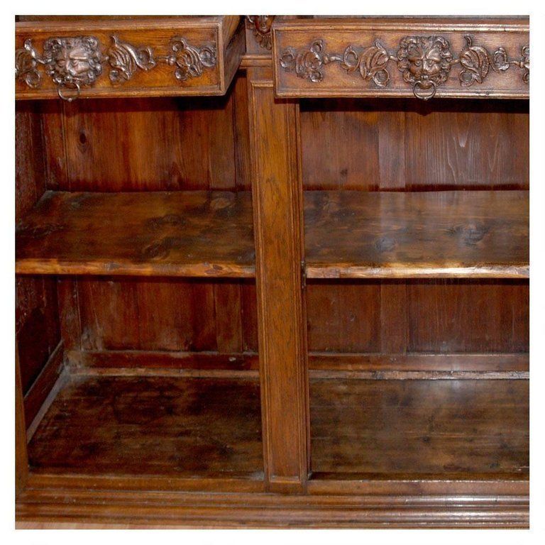 16th Century Italy Ligurian Carved Oak And Chestnut Credenza Bambocci Sideboard photo buy
