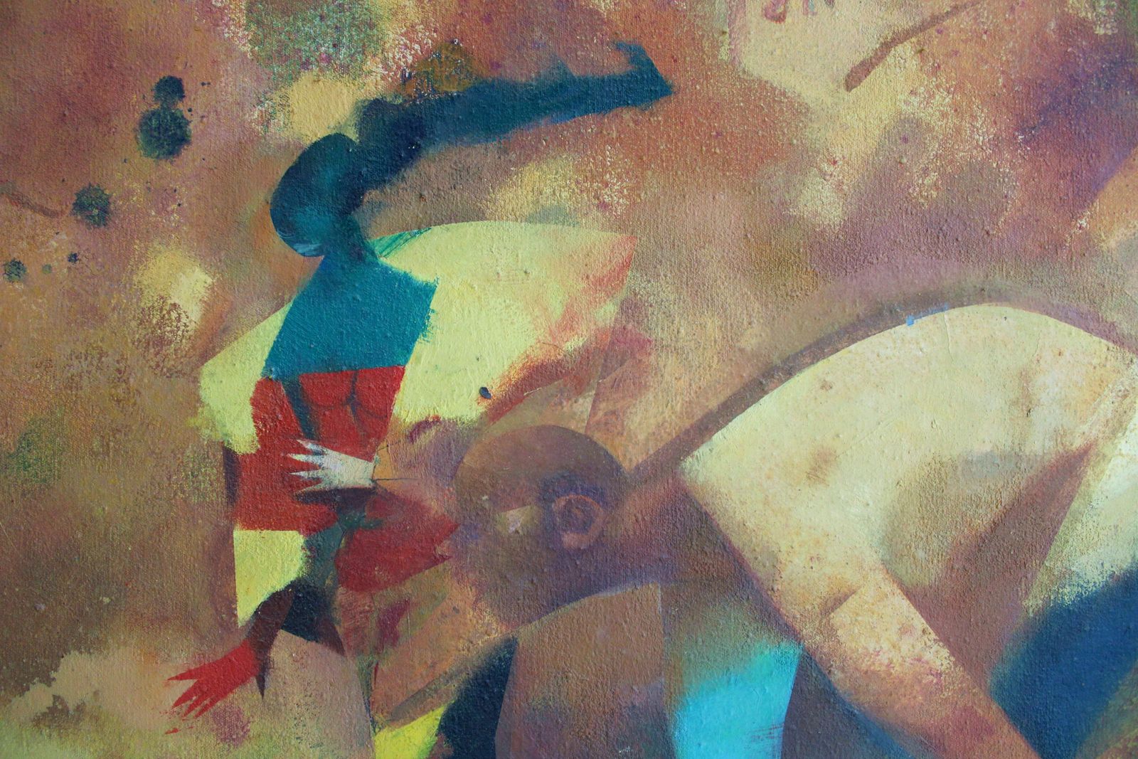 Victor Karnauh (1950 2012, Ukrainian, Latvian). Meeting. Oil On Canvas, 110x110 Cm photo buy