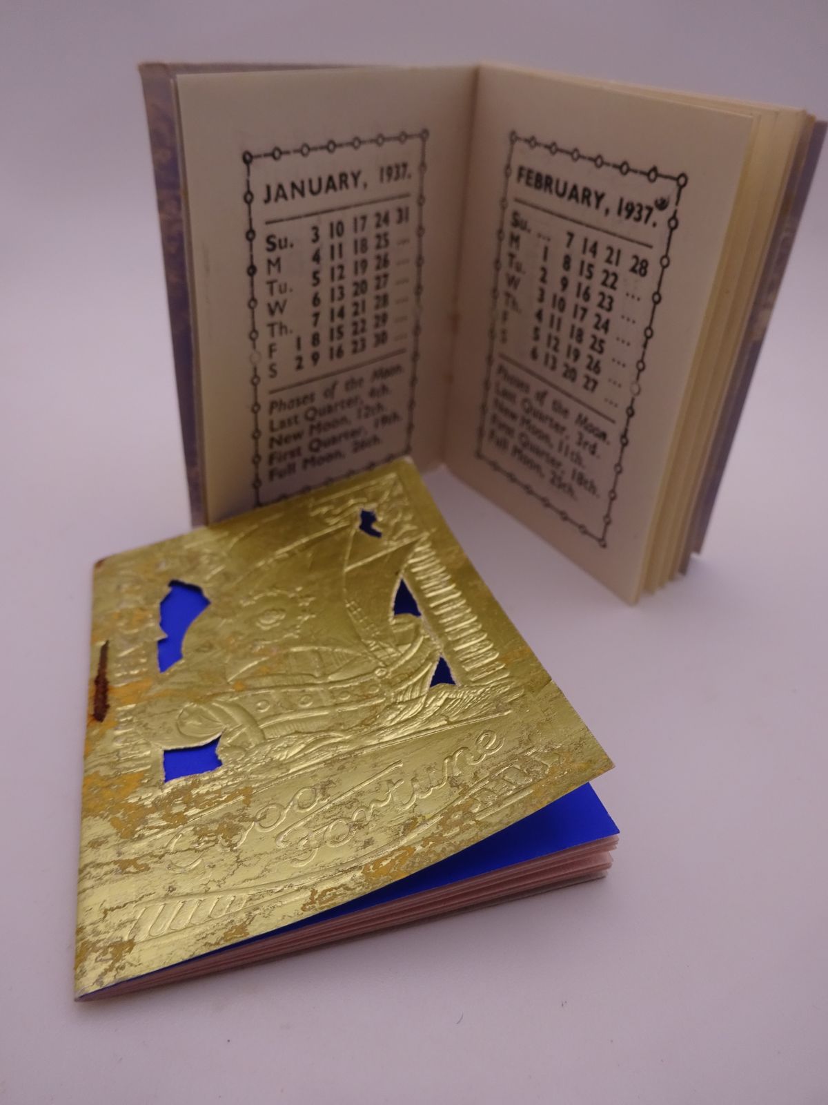 Collection Of 1936/37 Calendar, Diary And Perfume Card Samples photo Home Decor