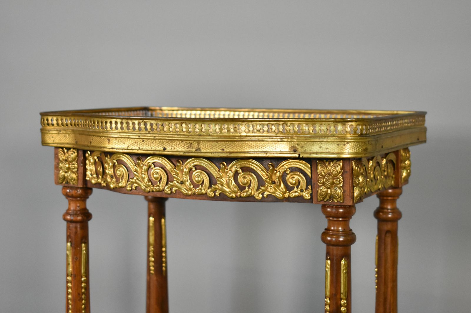 Tall French Marble Sellette Stand Louis XVI Style photo Furniture