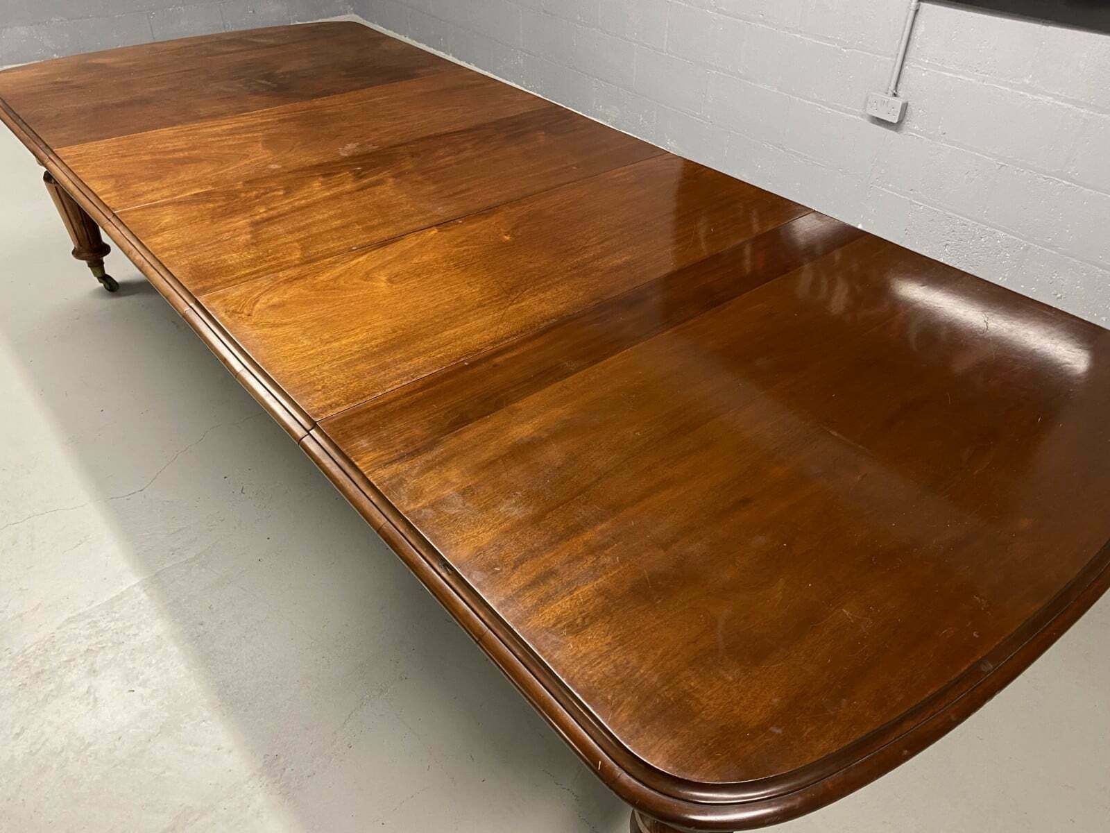 10.2ft Antique Victorian 1837 1901 Cuban Mahogany Dining Table photo vintage