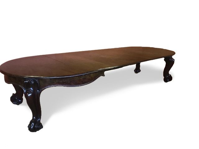 11ft Rare 1831 1901 Antique Grand William IV Cuban Mahogany Sabre Leg Dining Table photo vinterior