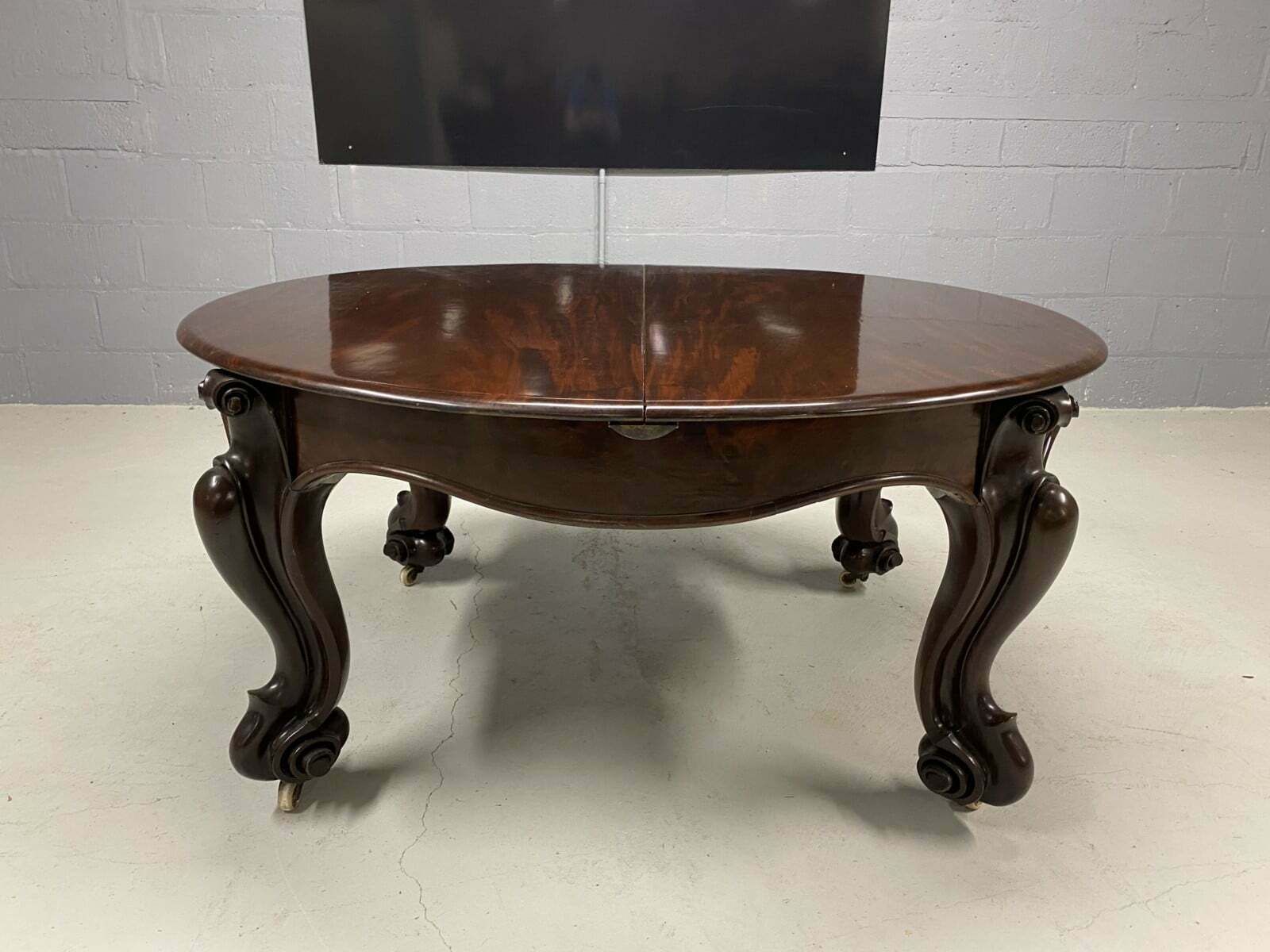 11ft Rare 1831 1901 Antique Grand William IV Cuban Mahogany Sabre Leg Dining Table photo buy