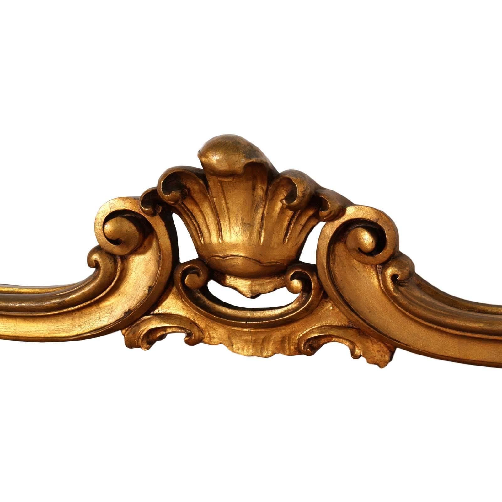 Venetian Baroque High Quality Credenza With Mirror Gold Leaf Walnut photo 14756.0