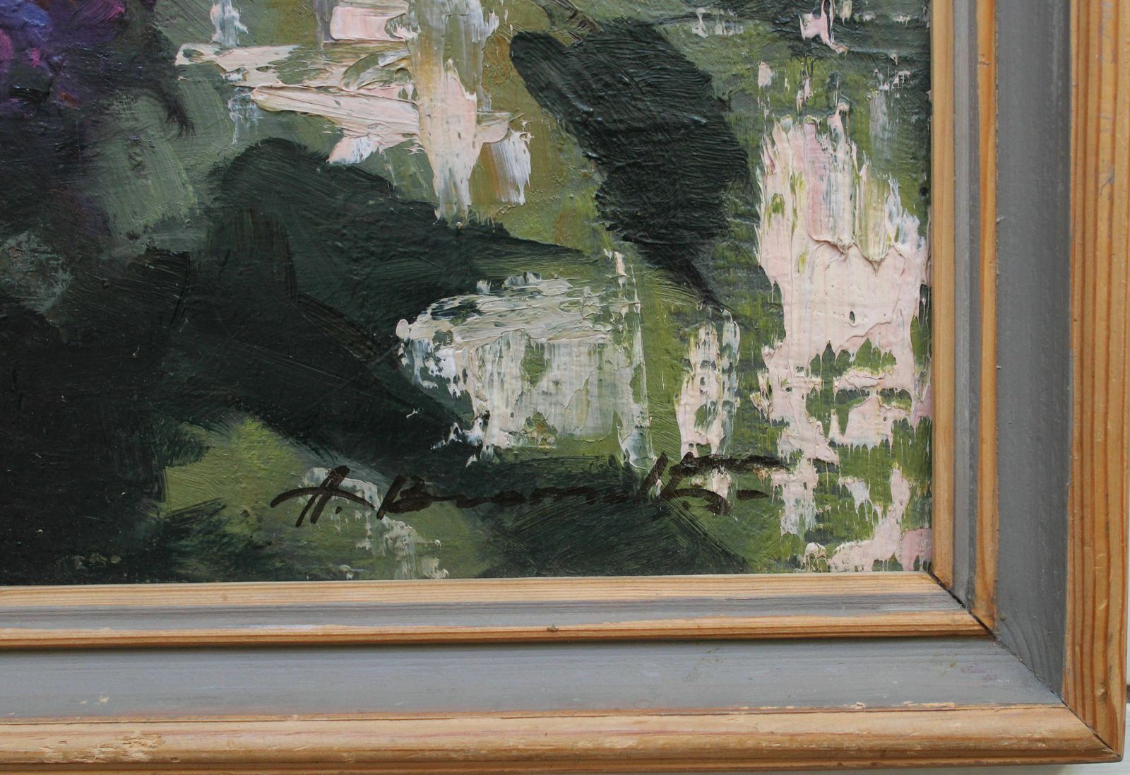 Alfejs Bromults (1913   1991, Latvian). The Purple Song, 1960. Oil On Cardboard, 68 X 80 Cm photo furniture