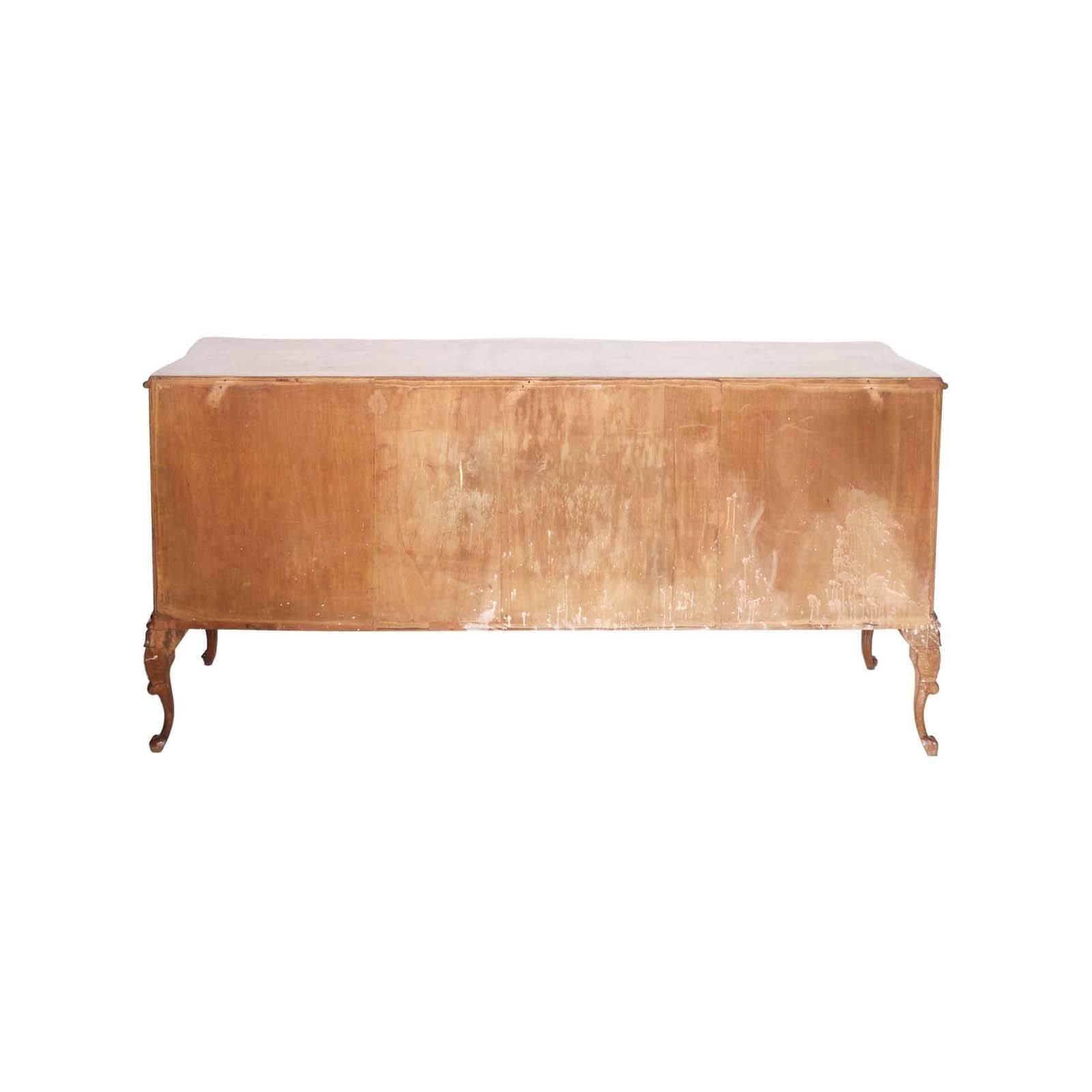14756.0 Venetian Baroque High Quality Credenza With Mirror Gold Leaf Walnut photo