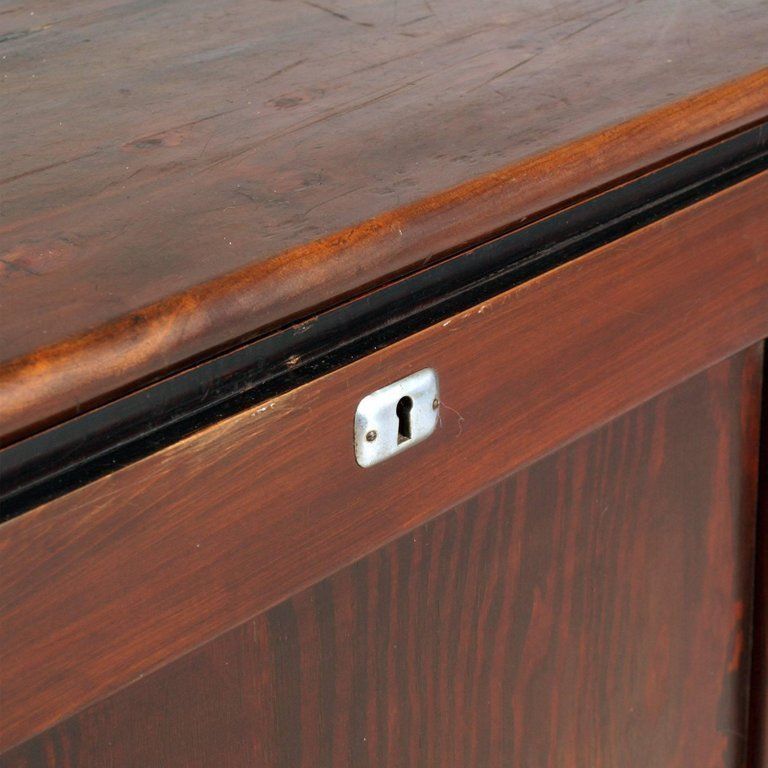 Midcentury Large Trunk For Furs Shelter In Solid Wood Of Pine Polished To Wax photo buy