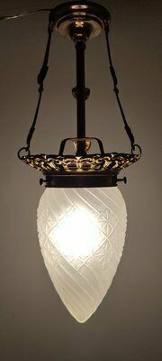 Brass Ceiling Lamp, Spain, 1950s photo furniture