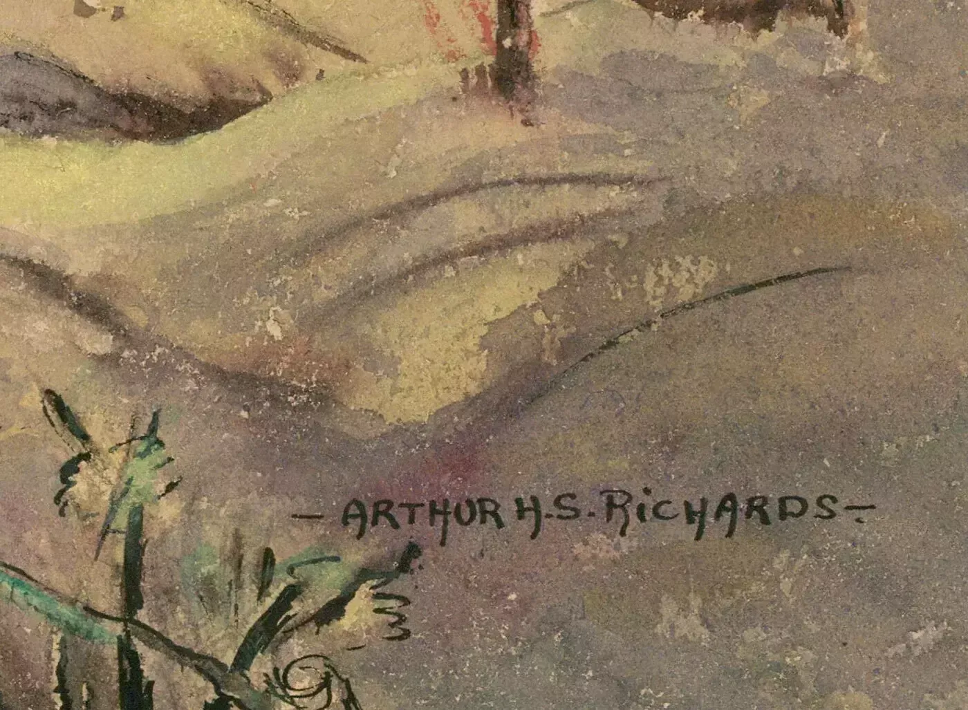 Arthur H. S. Richards   20th Century Watercolour, The Quarry photo for sale