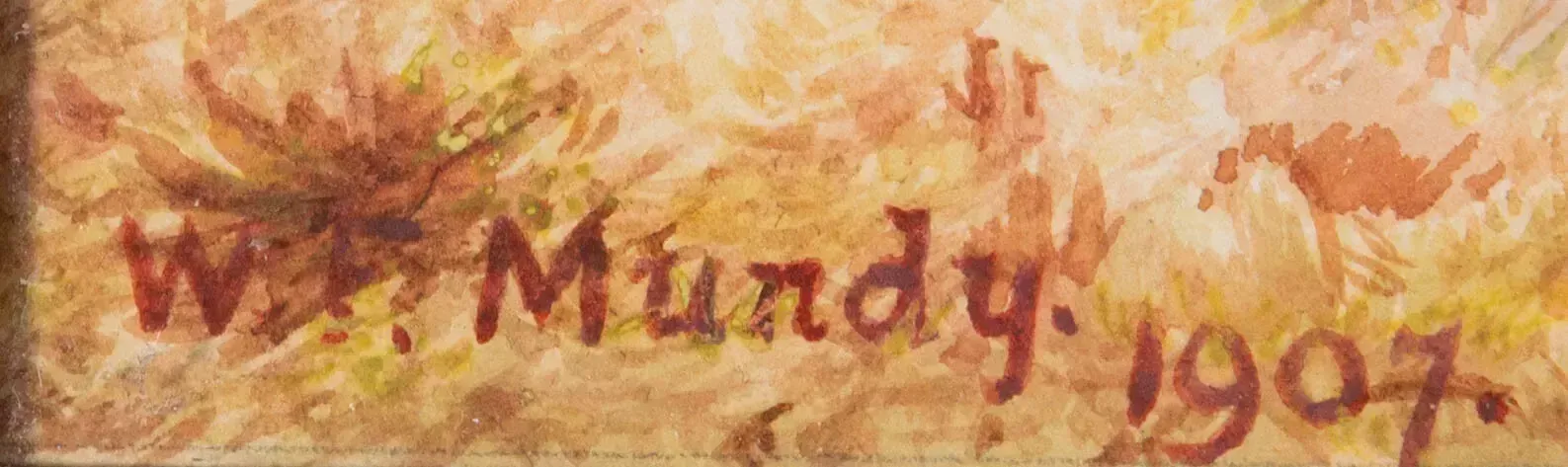 W.F. Mundy   1907 Watercolour, Fast Falls The Eventide photo 121.0