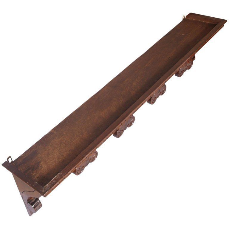 Tuscan 1930s Renaissance Coat Hat Rack Hanger, Bonciani Cascina In Carved Walnut photo Furniture