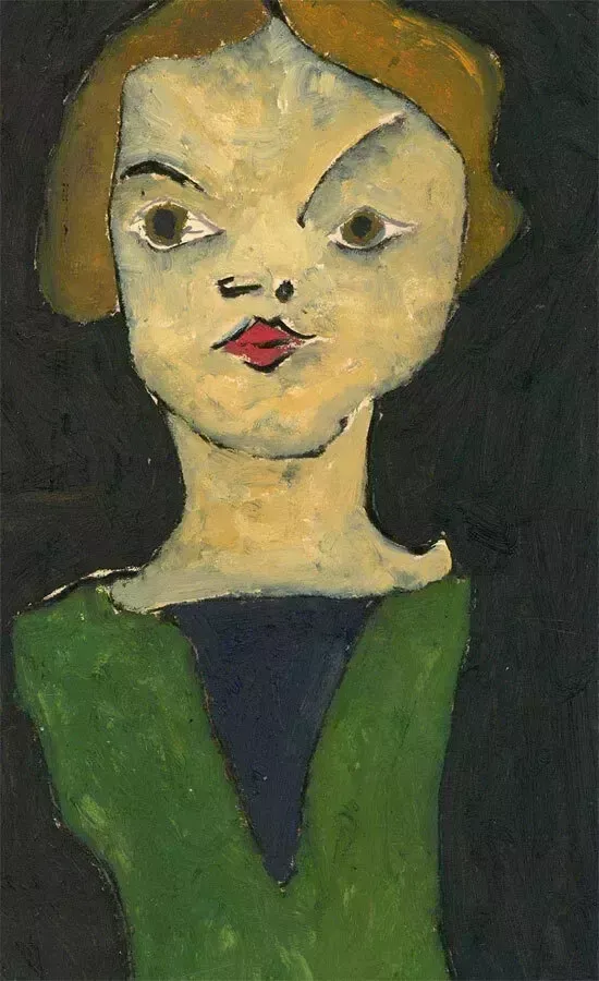 Ben Carrivick   Contemporary Oil, A Stare