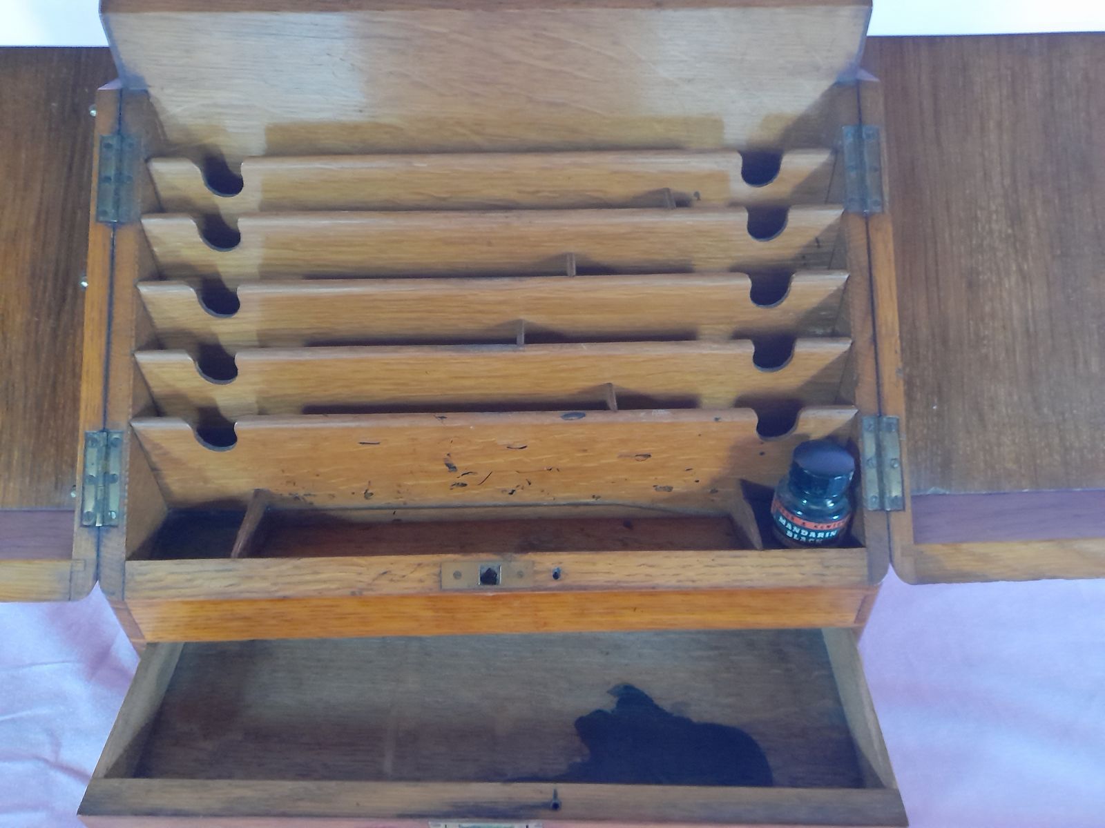 Late 19th Century Writing Box/Stationary Cabinet. photo vintage