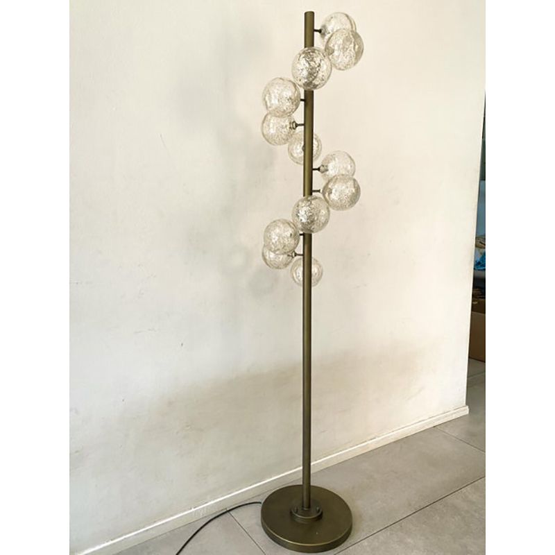 Contemporary Spheres With Gold Murano Glass Burnished Floor Lamp photo buy