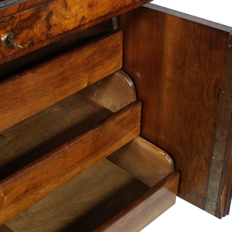 photo furniture Italian Late Umbertino Walnut Dressing Cabinet ,  By Cucchi & Sola, Turin, Circa 1880