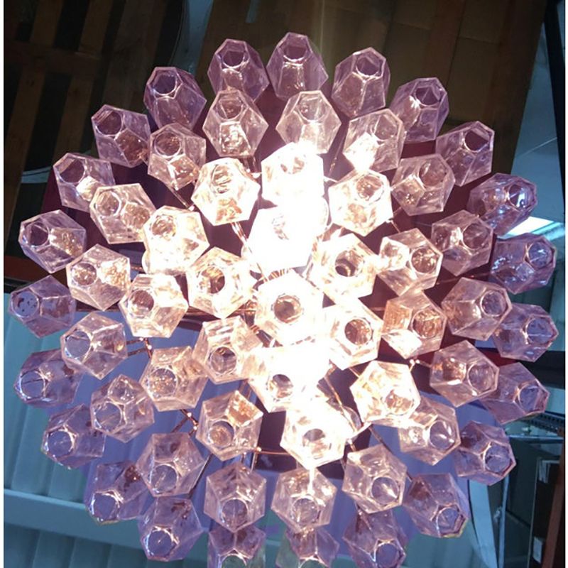 Italian Murano Style Glass Sputnik Chandelier Poliedro photo 6800.0