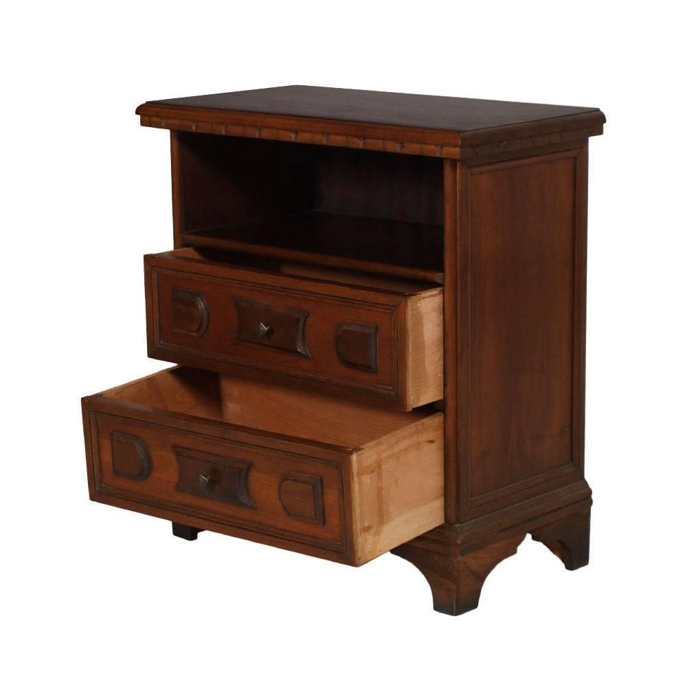 Mid Century Modern Italian Cabinet, Nightstand, Renaissance Style photo furniture