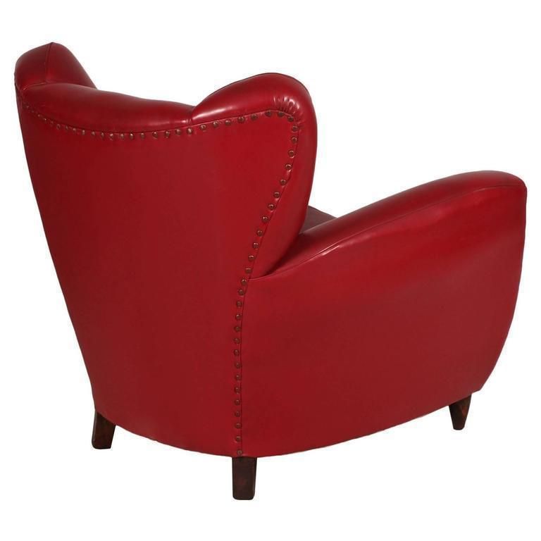 Italian Mid Century Armchair Club Chair Art Deco Design Guglielmo Ulrich photo Furniture