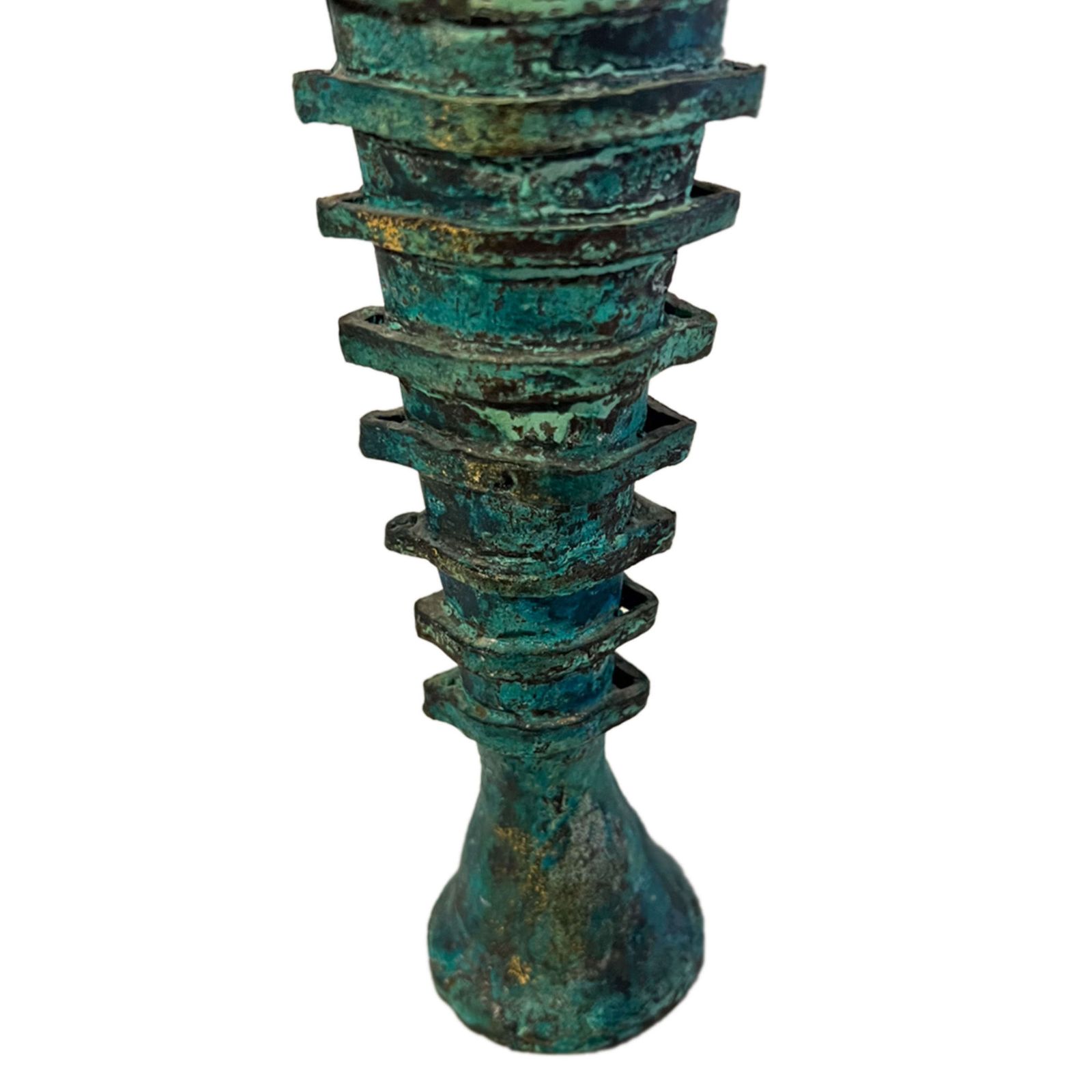 Egyptian Revival Patinated Bronze And Gilt Vase Circa 1990 photo 2300.0