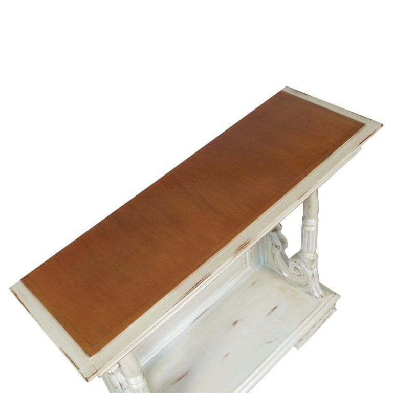Early 20th Century Shabby Chic Baroque Revival Console, Blond Walnut, Restored photo for sale