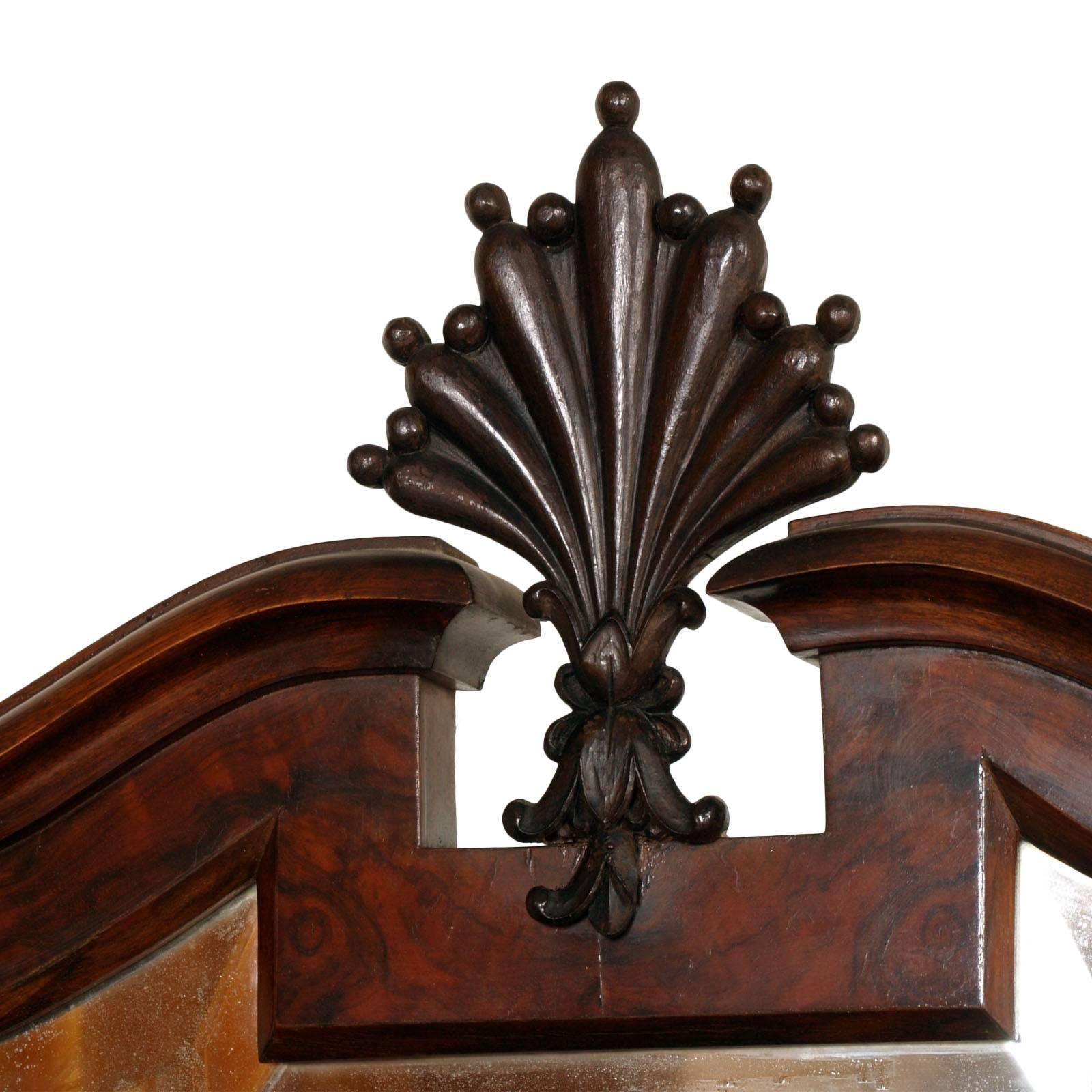 1920s Art Nouveau Dresser Carved Walnut Burl Walnut By Testolini Salviati Venice photo Furniture