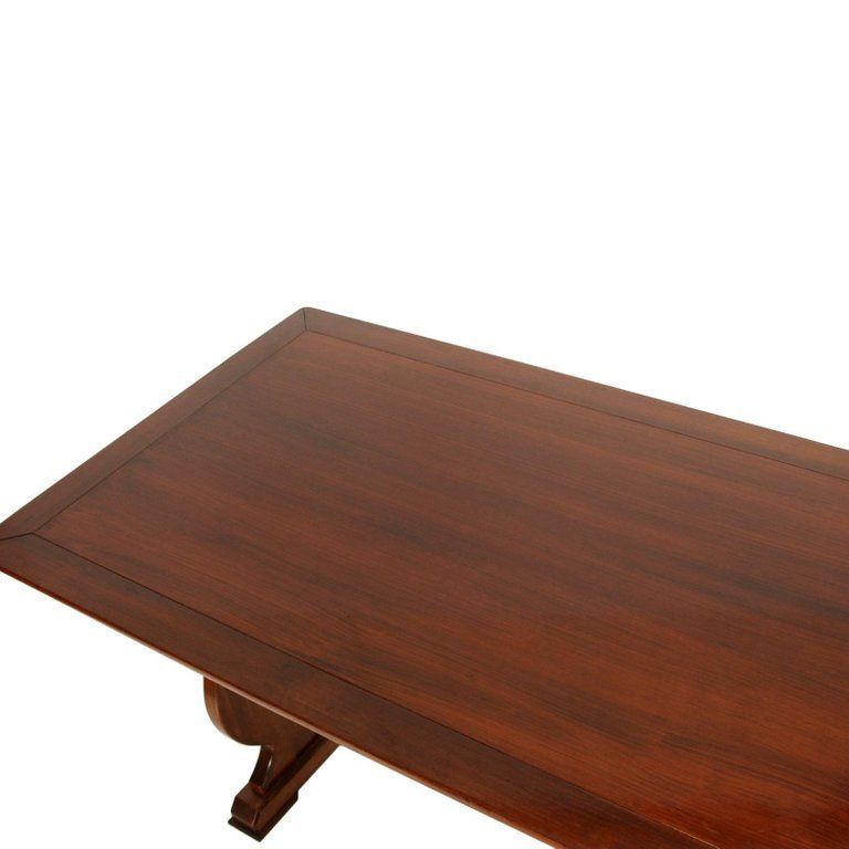 Era Art Deco Elegant Italian Frattino Table All Massive Oak Polished To Wax photo furniture
