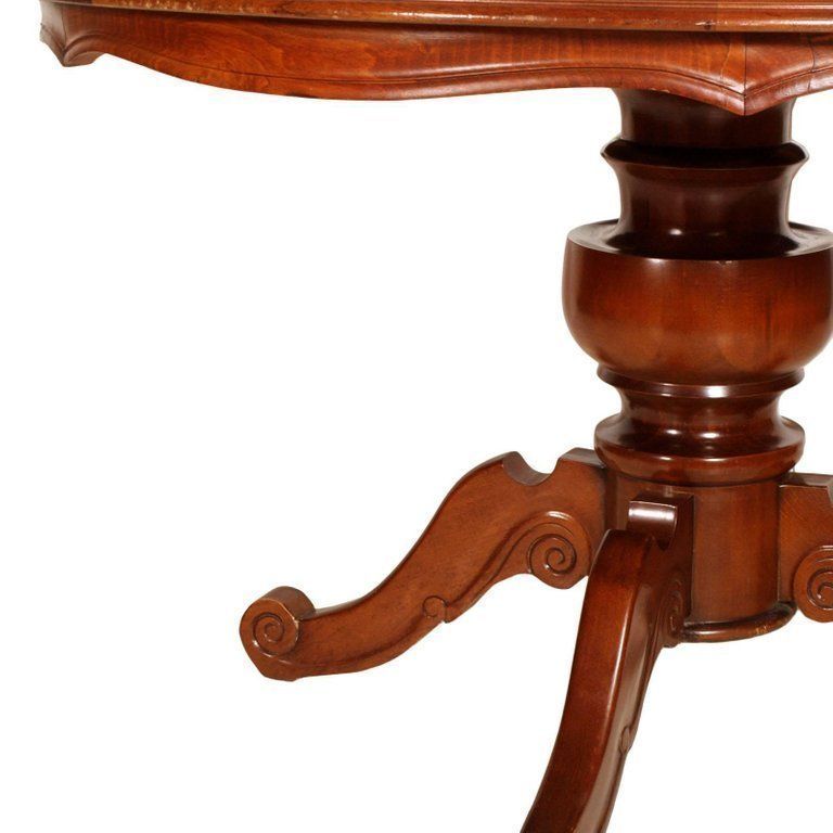 Italy Late 18th Early 20th Century Sorrento Inlaid Walnut Neaples Baroque Round Table photo for sale