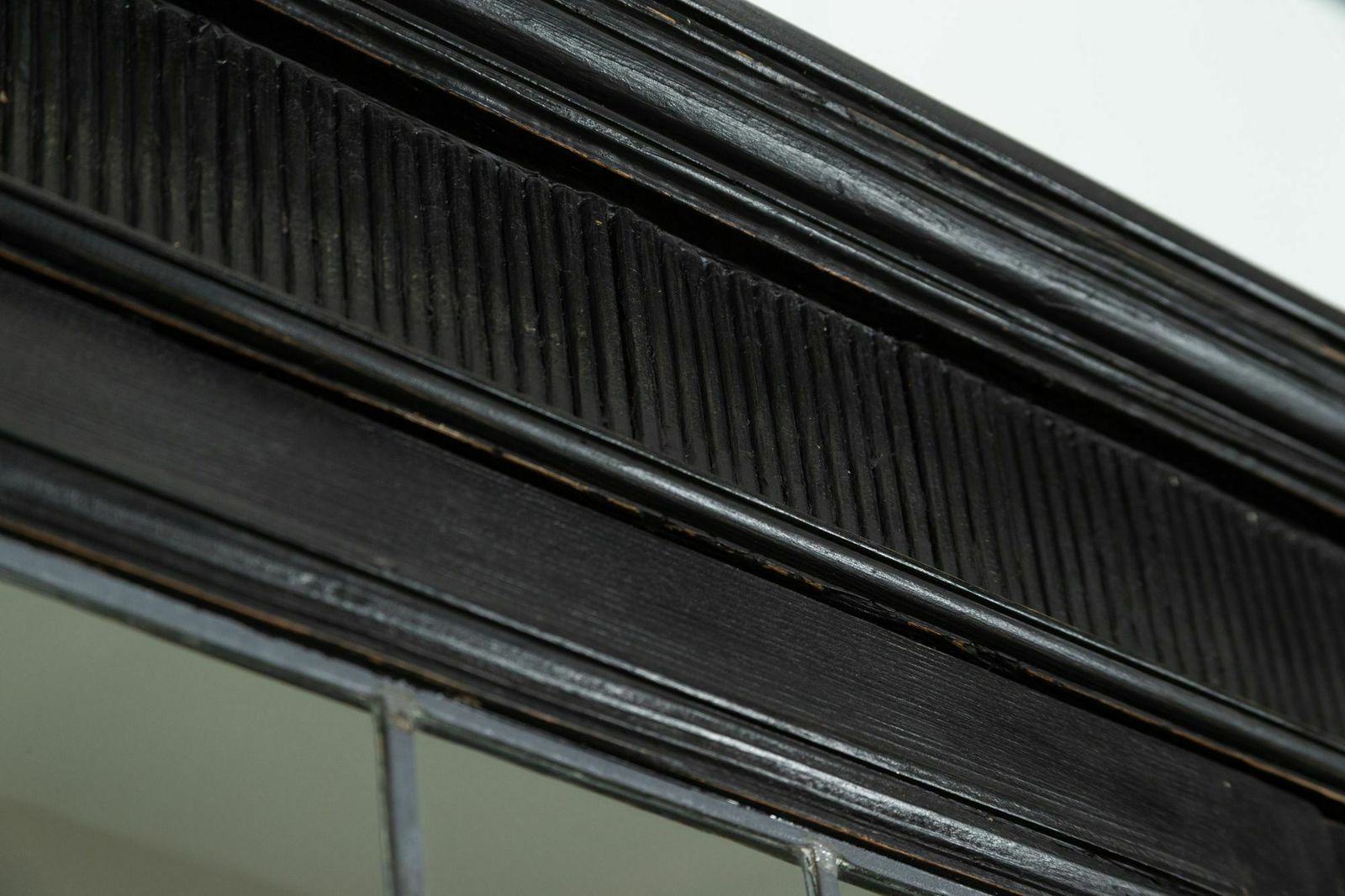 19thc English Monumental Ebonised Pine Glazed Dresser photo vinterior