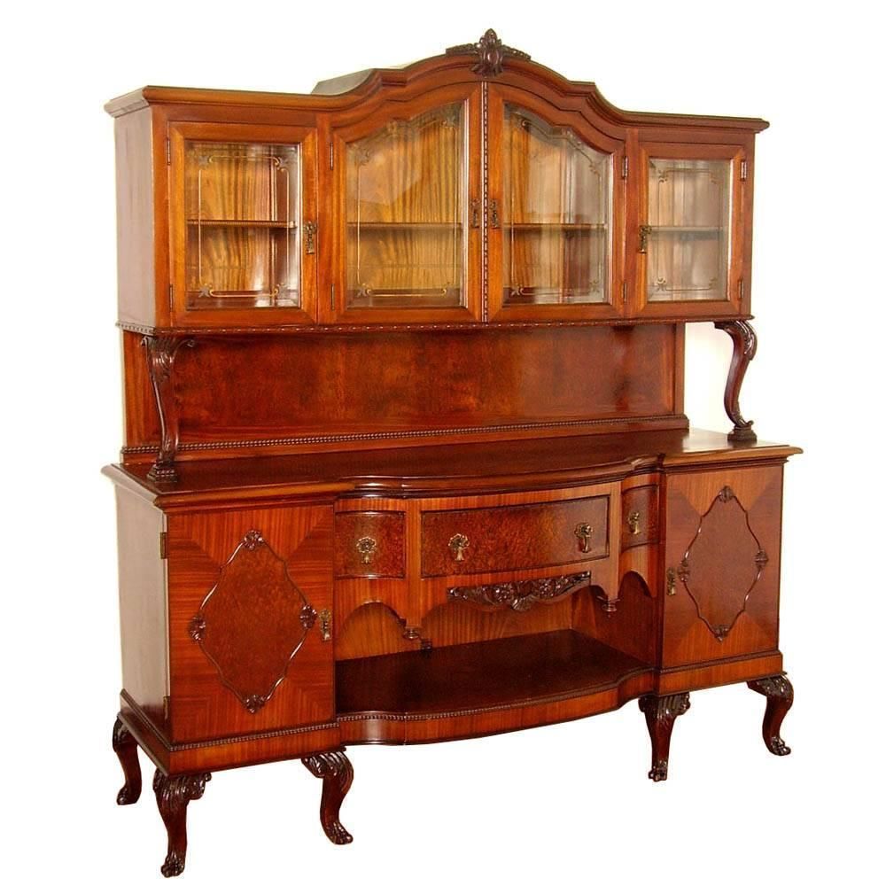 Venetian Early 20th Century Eclectic Credenza China Cabinet, Testolini Salviati