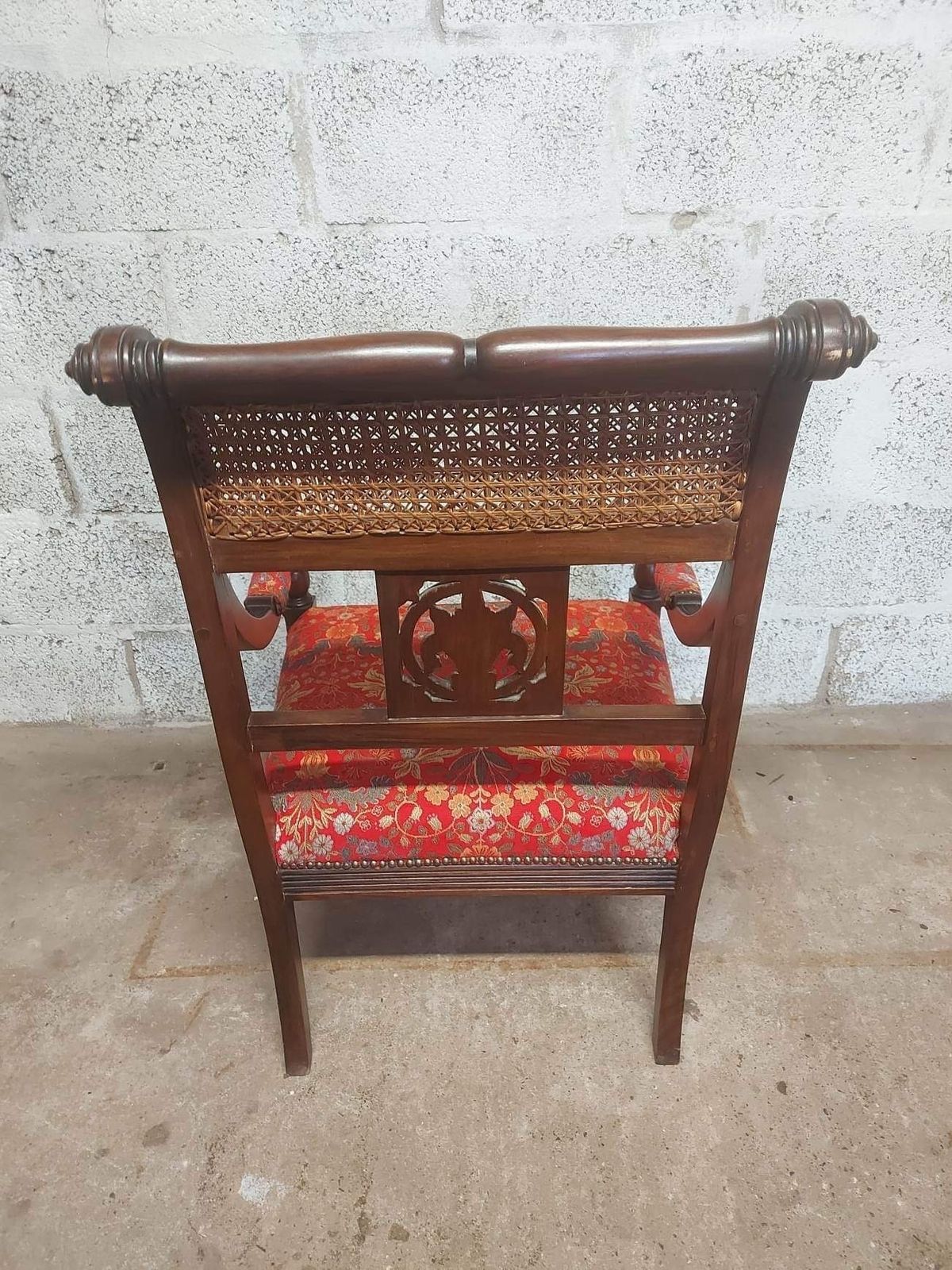 Pair Of Edwardian Rattan Back Library Armchairs photo vinterior
