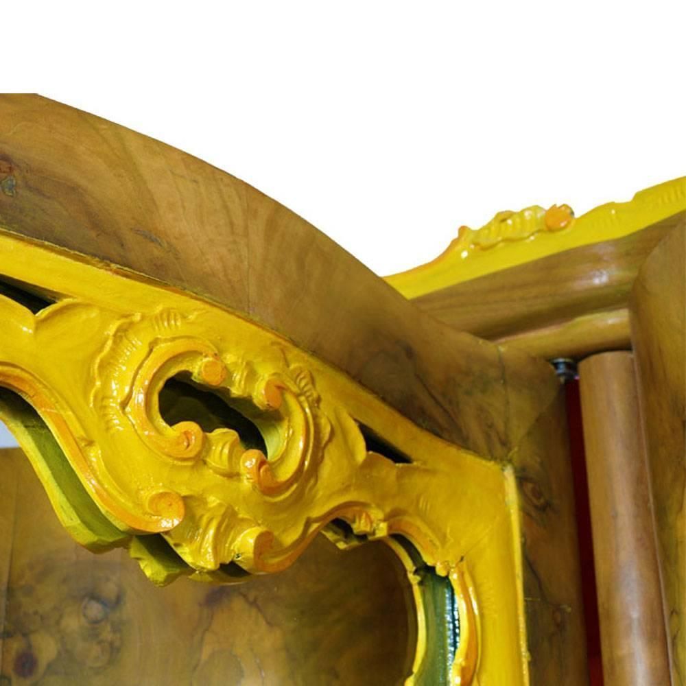 1930s Venetian Baroque Wardrobe, Hand Carved Walnut Decored And Walnut Briar. By Testolinifreres Venice photo Furniture