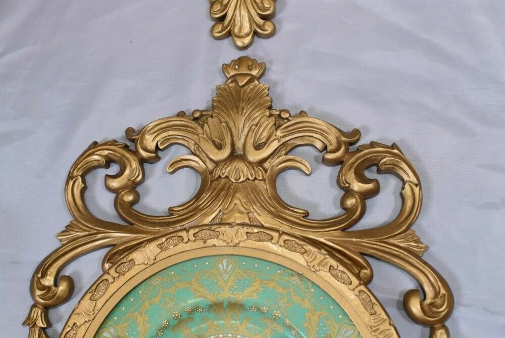 Sevres Porcelain Cherub Plaques   Gilt French Plates photo buy