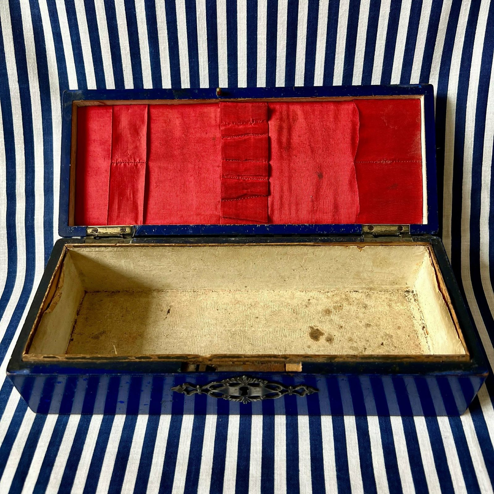Painted Wooden Box photo for sale