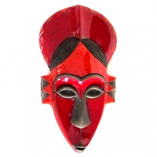 Africanist Ceramic Mask 70s photo furniture