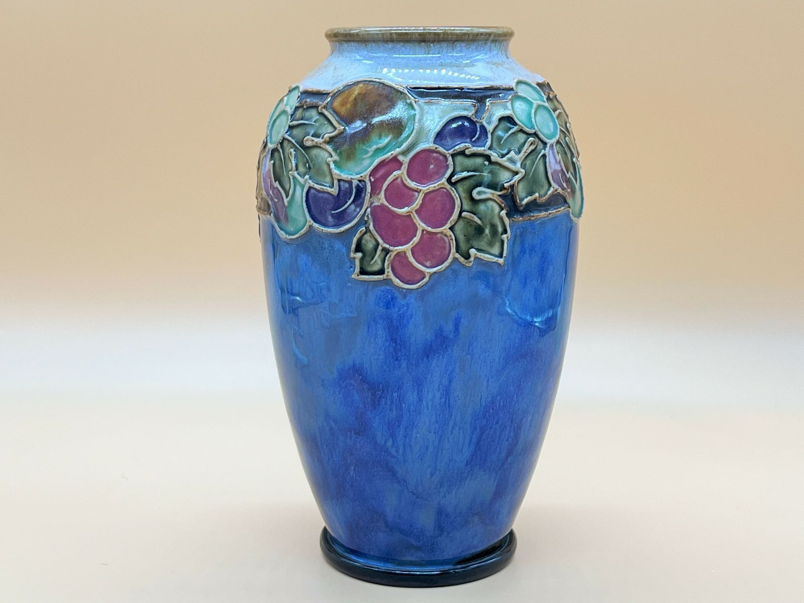 Antique Christine Abbott Royal Doulton Tube Lined Vase. 9336. X8721y. C1910. photo for sale