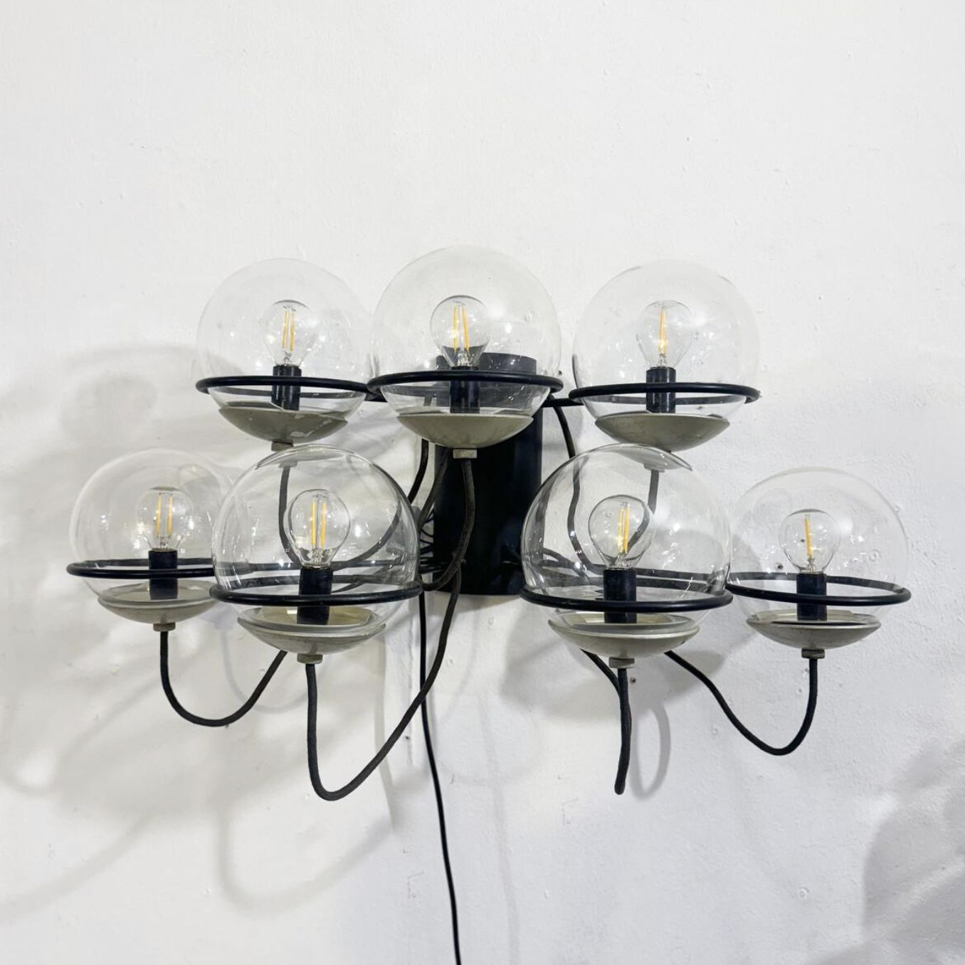 Mid Century Modern Pair Of Wall Lights Mod. 237/7 By Gino Sarfatti, 1960s photo Lighting