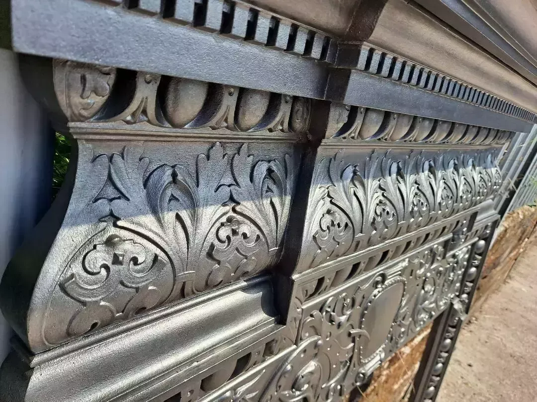 photo furniture Antique Victorian Cast Iron Fireplace Surround