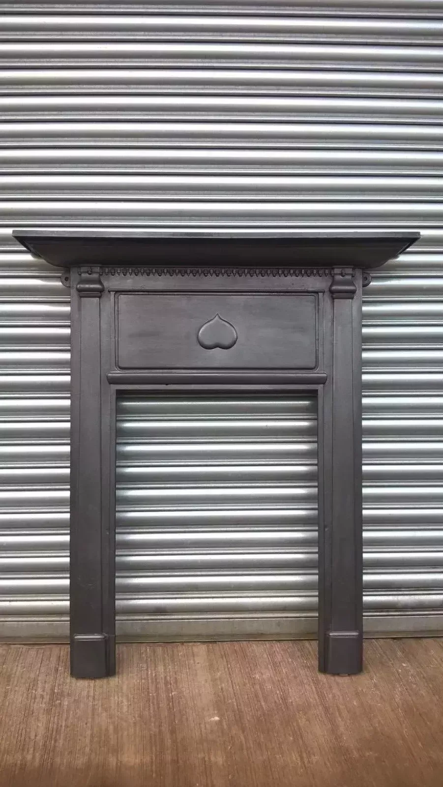 Arts And Crafts Edwardian Cast Iron Fireplace Mantel Surround 1908. Voysey