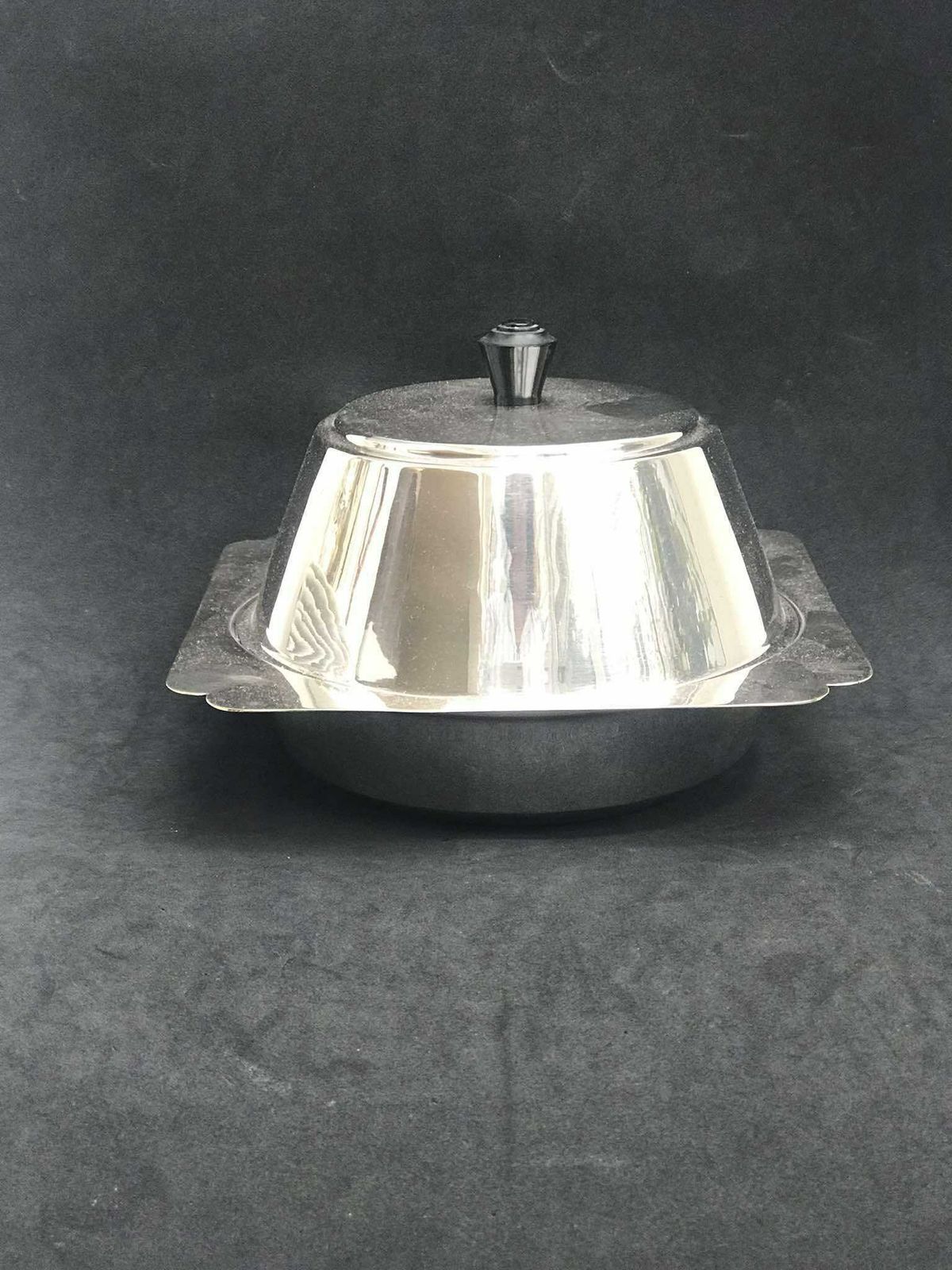 Muffin Dish Warmer Candy Dish Silver Plated England 1900s, Lidded Bowl Butter Dish With Lid Edwardian Wedding Gift For Mom British Gift photo 186.0